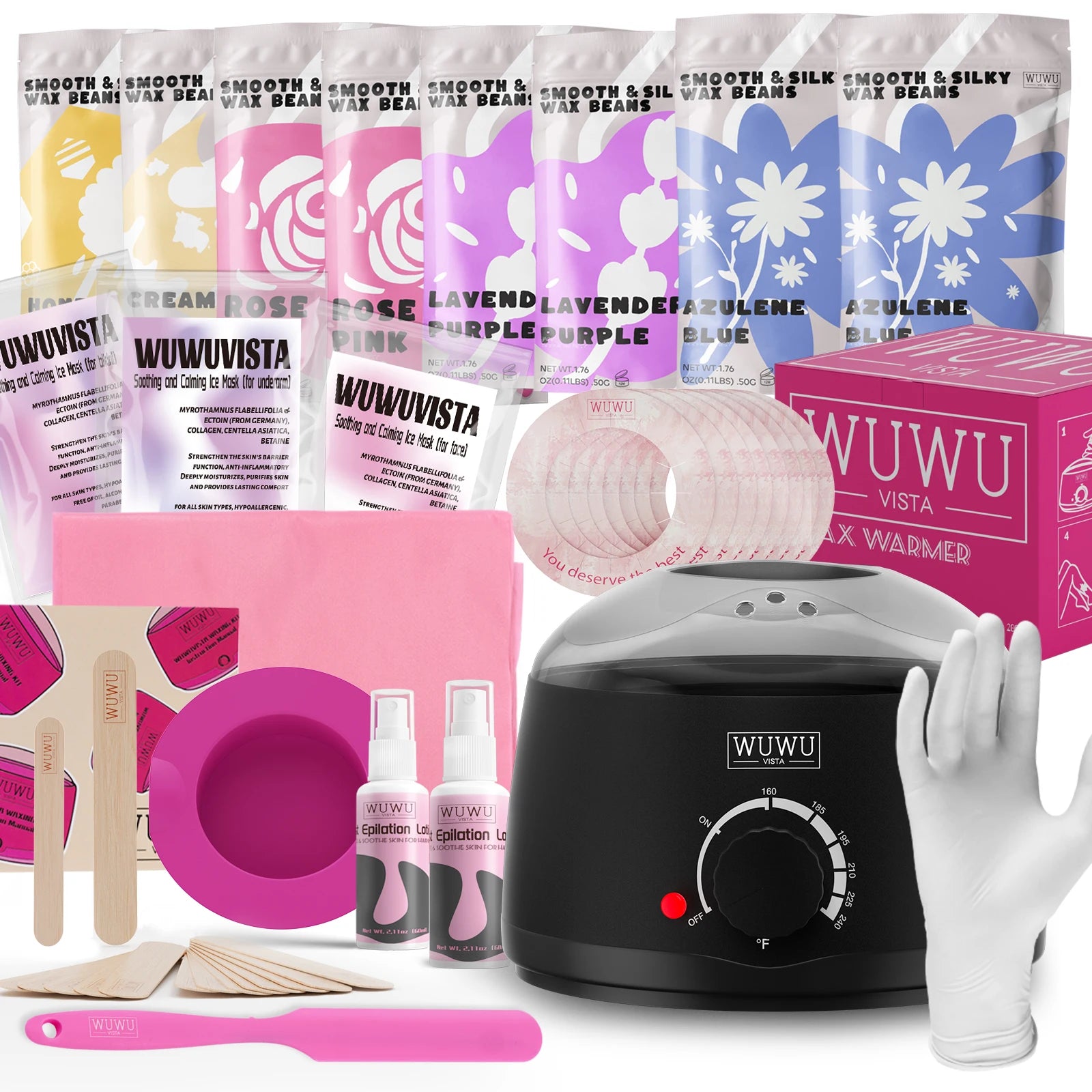 Waxing Kit, 69 items, Wax Beads