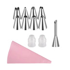 Silicone Piping Bags and Tips Set