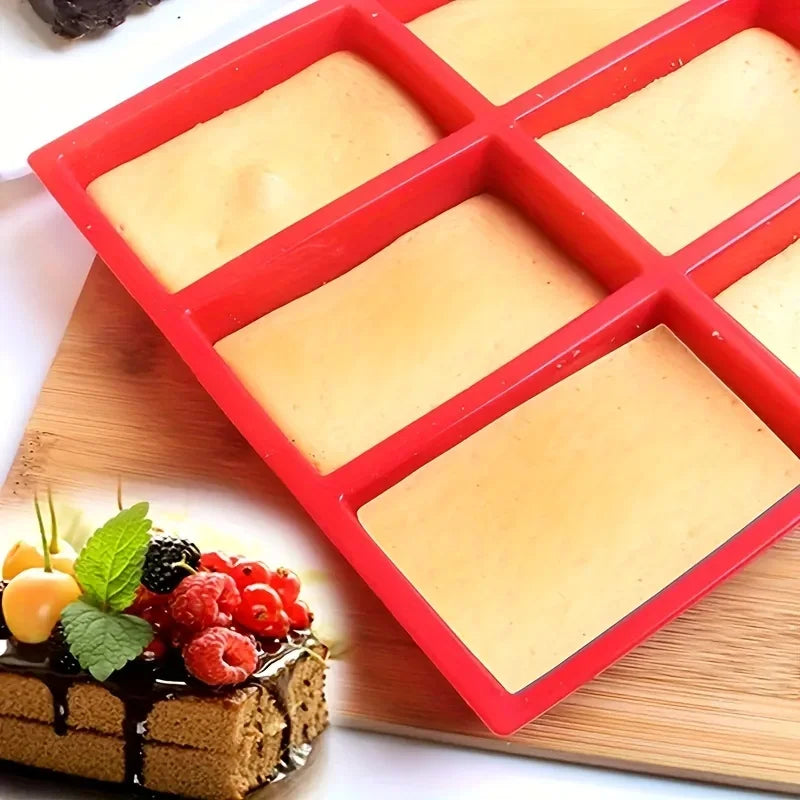 1pc 9-Cavity Silicone Mini Loaf Pan