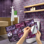 Vintage Faux Wall Tile Self-Adhesive Decal