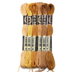 6pcs/lot Colorful Polyester Embroidery Thread