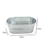 Metal Oval Galvanized Bucket