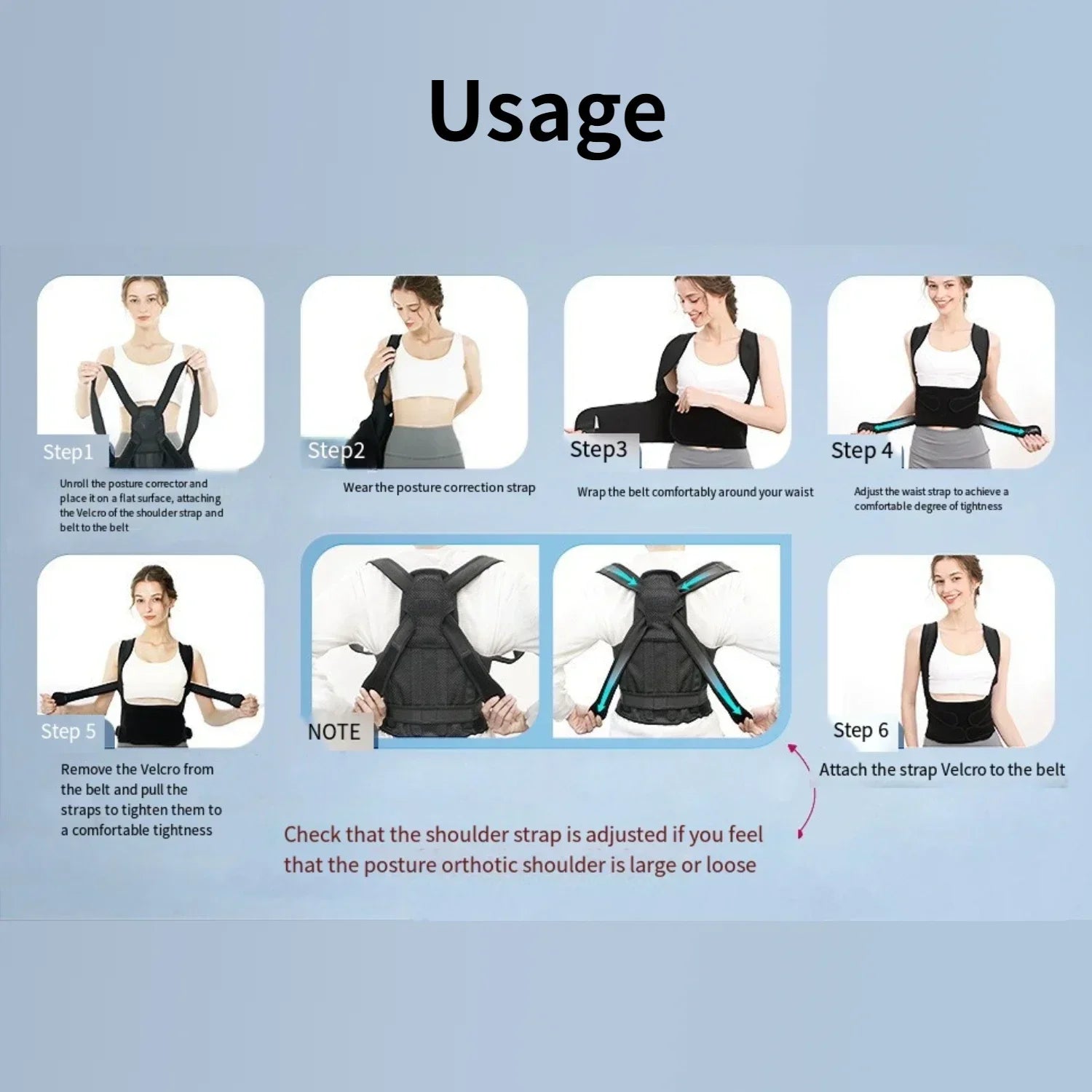 Posture Corrector, Adjustable Spinal Brace