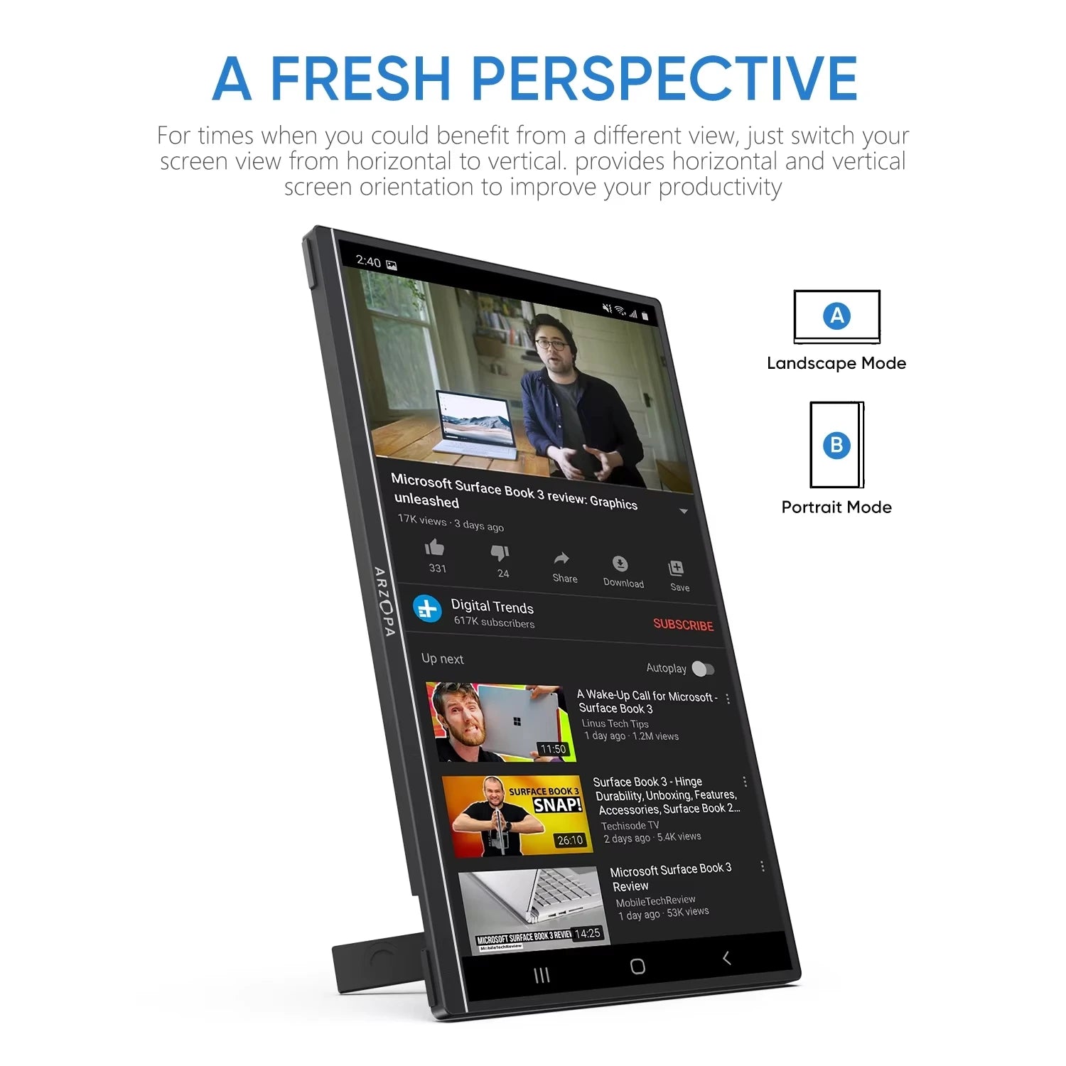 15.6 inch Portable Monitor