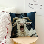 Screaming Goat Pillow Cover