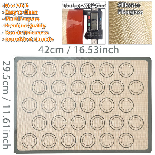 1/2PCS Silicone Baking Mats for Oven