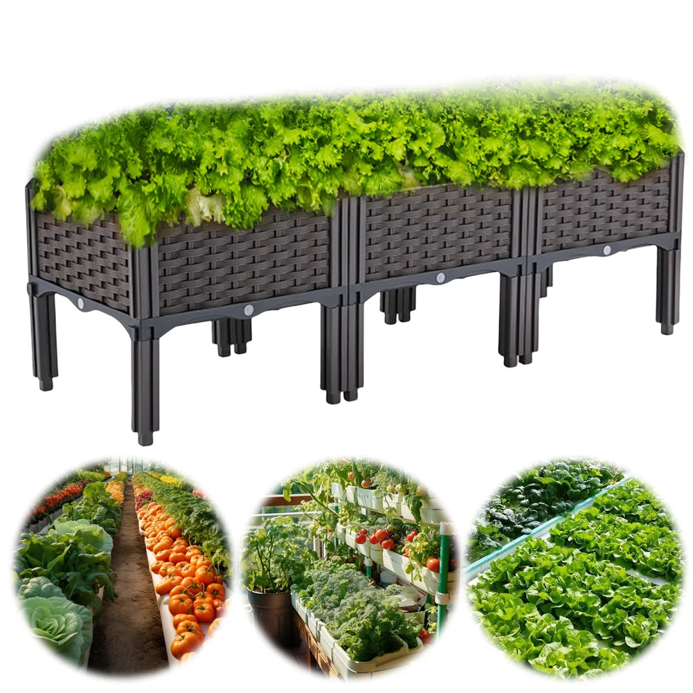Plastic Raised Garden Bed With  Drainage Holes