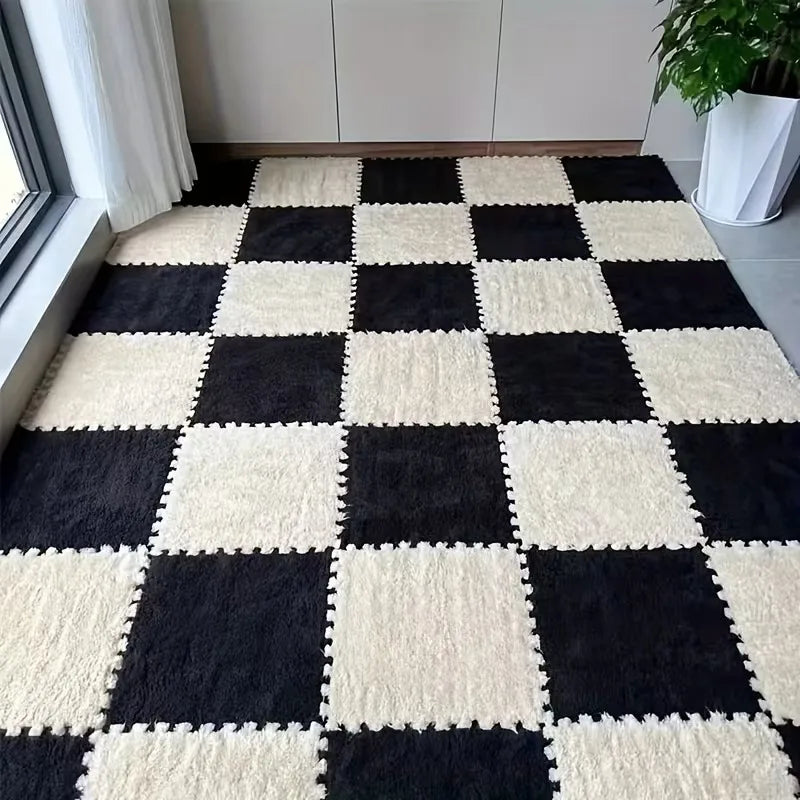 Soft Plush Puzzle Interlocking Foam Rug
