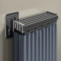 Folding Rod Shower Curtain Set