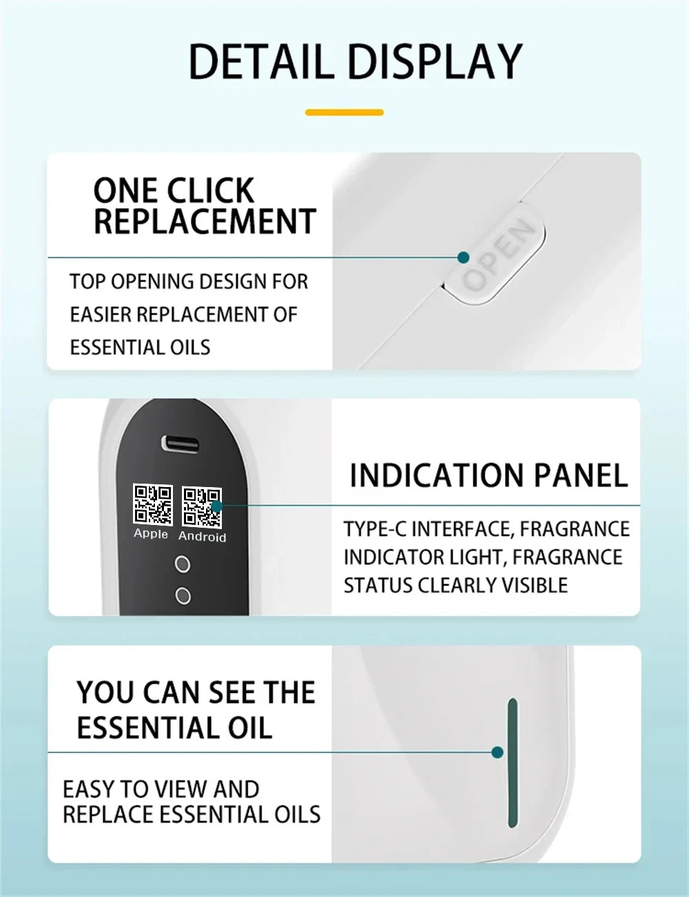 Wall Mounted Essential Oil Diffuser