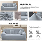 Solid Color Sofa Covers, Elastic