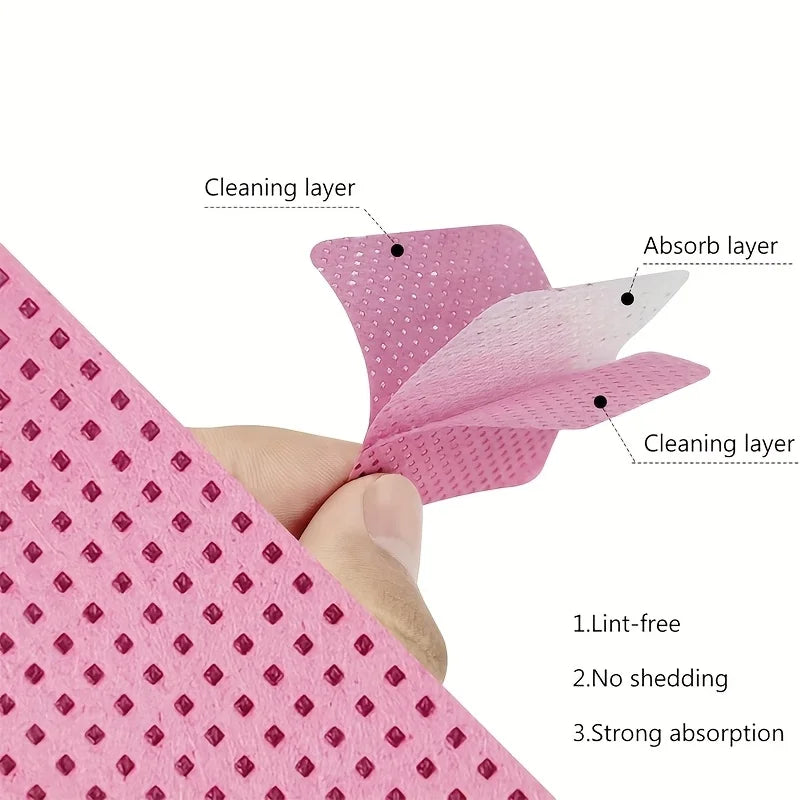 50 Pieces of Velvet-Free Nail Wipes