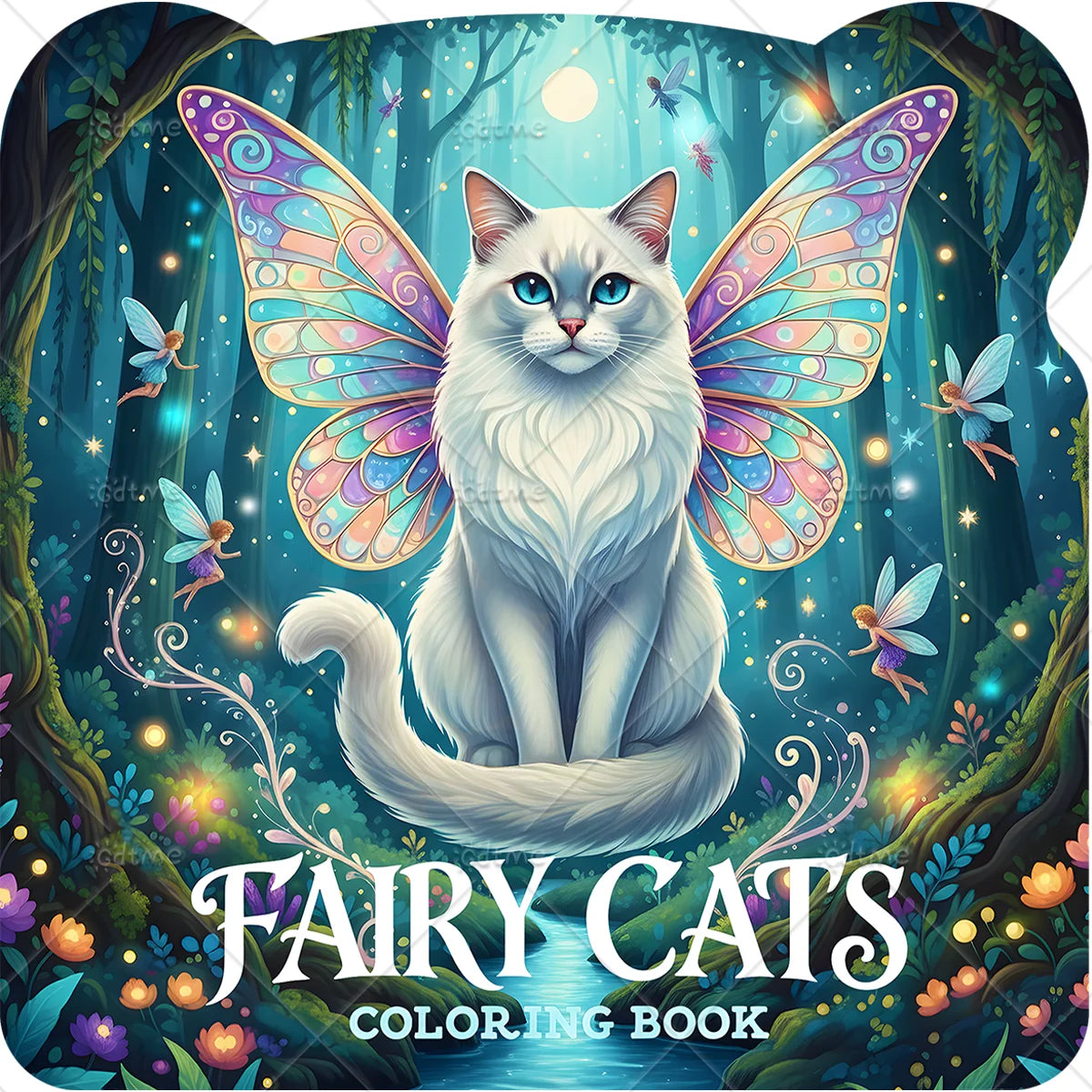 FAIRY CATS Coloring Book