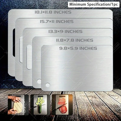 1/3/5PCS Stainless Steel Cutting Boards