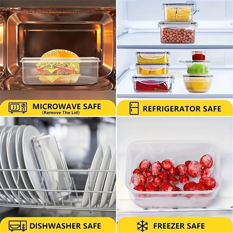 48Pcs Food Storage, 24 Containers ,Lids, Labels