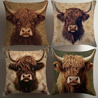 Highland Cows Pillow Covers