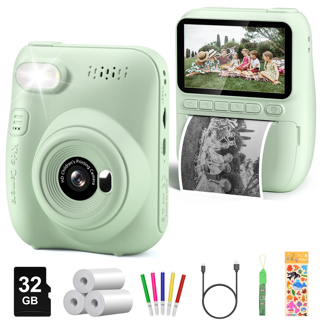 Kids Digital Camera, Portable/ Instant Print