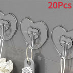 Heart Shape Transparent Hooks
