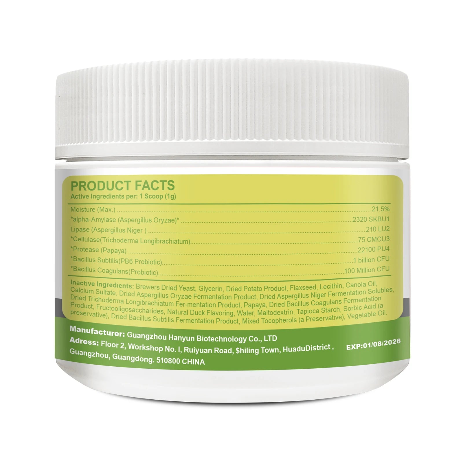 Pet Probiotic Powder Supplement