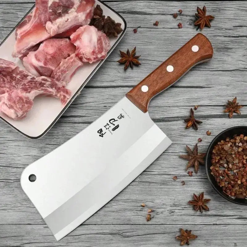 Heavy-Duty Butcher's Cutting Knife