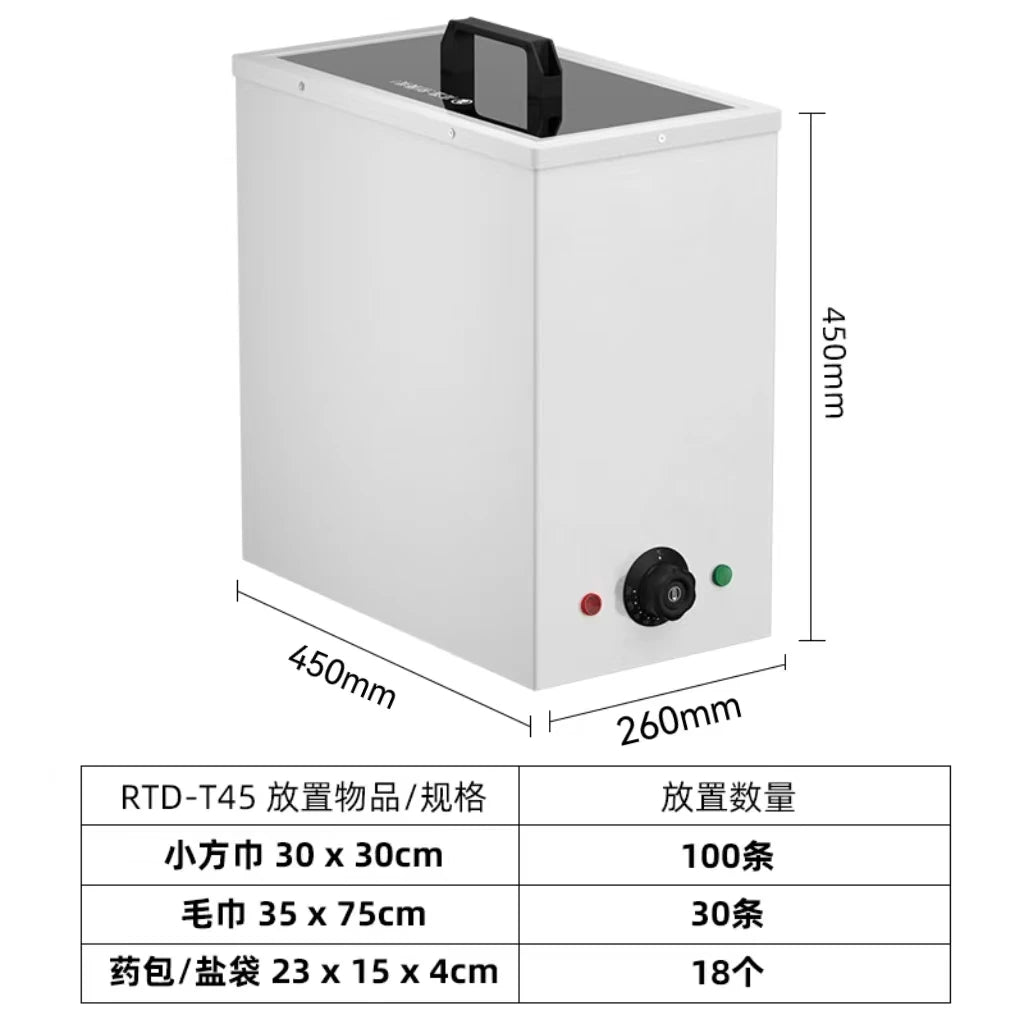 Towel heating cabinet