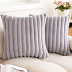 Faux Rabbit Fur Pillow Cover