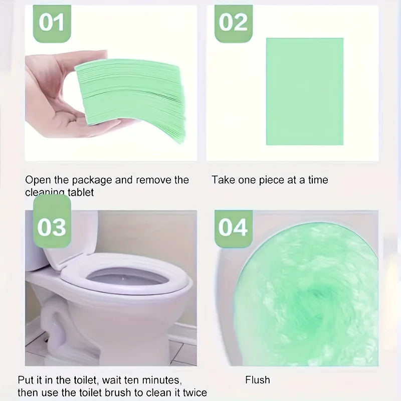 30/90/150pcs Deodorize Toilet Cleaning Sheets