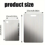 2pcs Stainless Steel Cutting Board Set