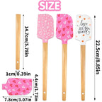 Silicone Spatula Set with Wooden Handles
