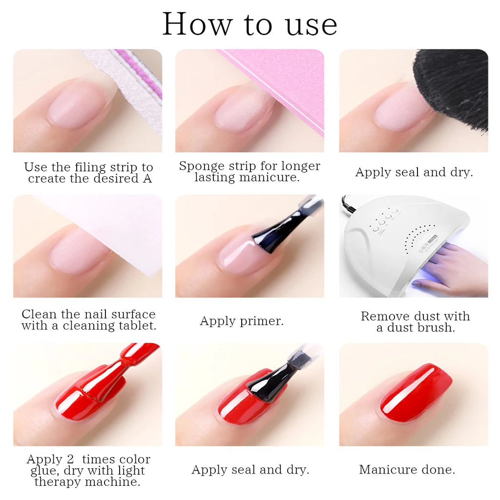 6-Piece Set of Nail Gel
