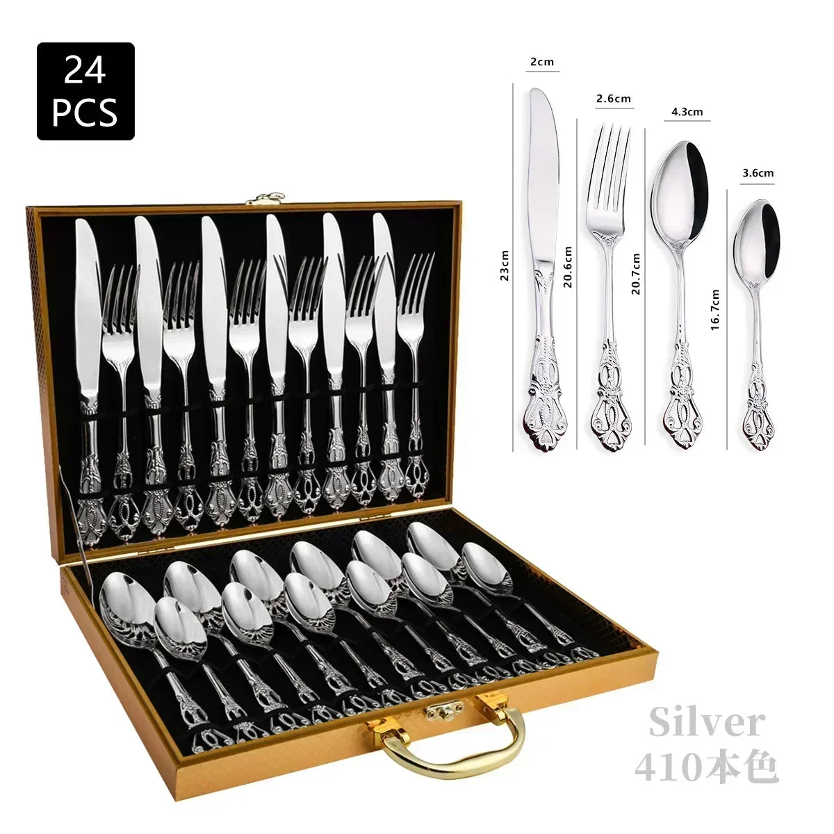Golden Stainless Steel Cutlery Set