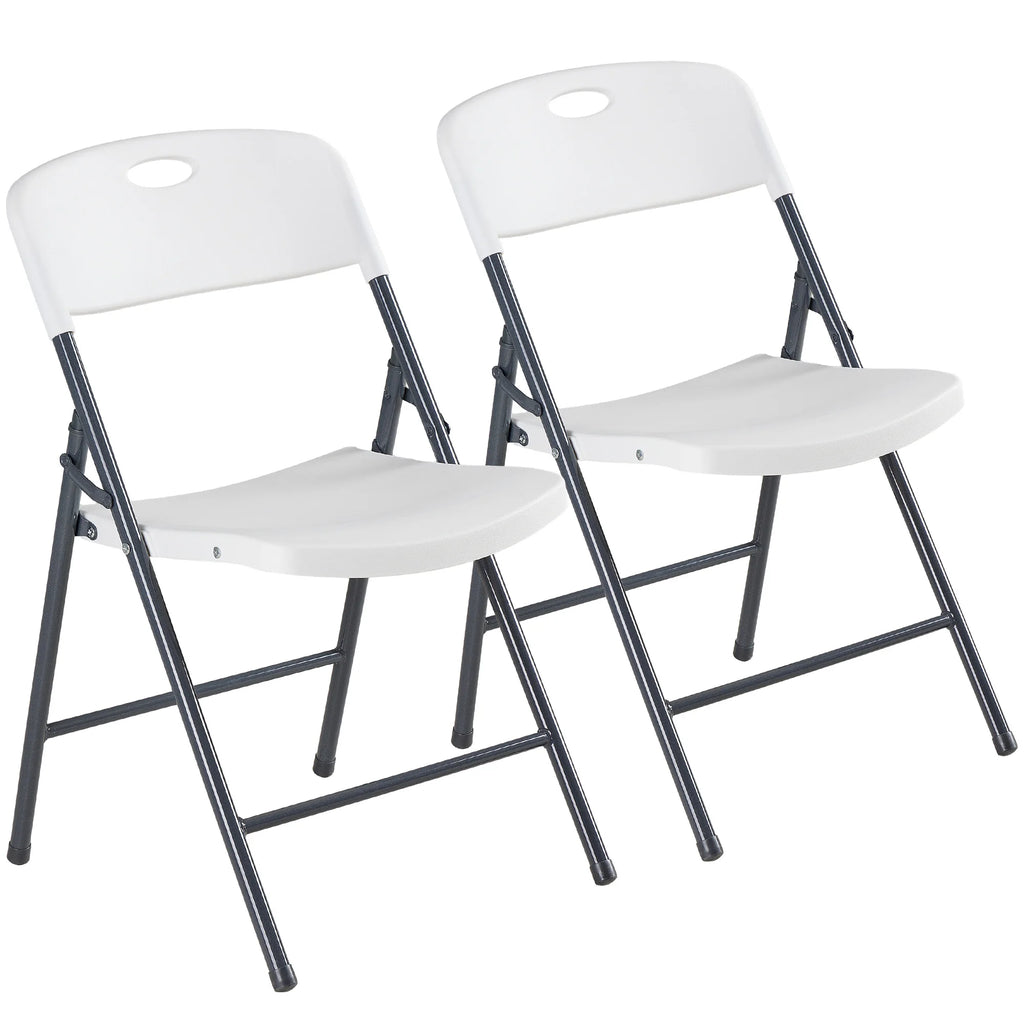 2/4/6 Pack Plastic Stackable Folding Chairs