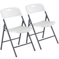 2/4/6 Pack Plastic Stackable Folding Chairs