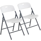 2/4/6 Pack Plastic Stackable Folding Chairs