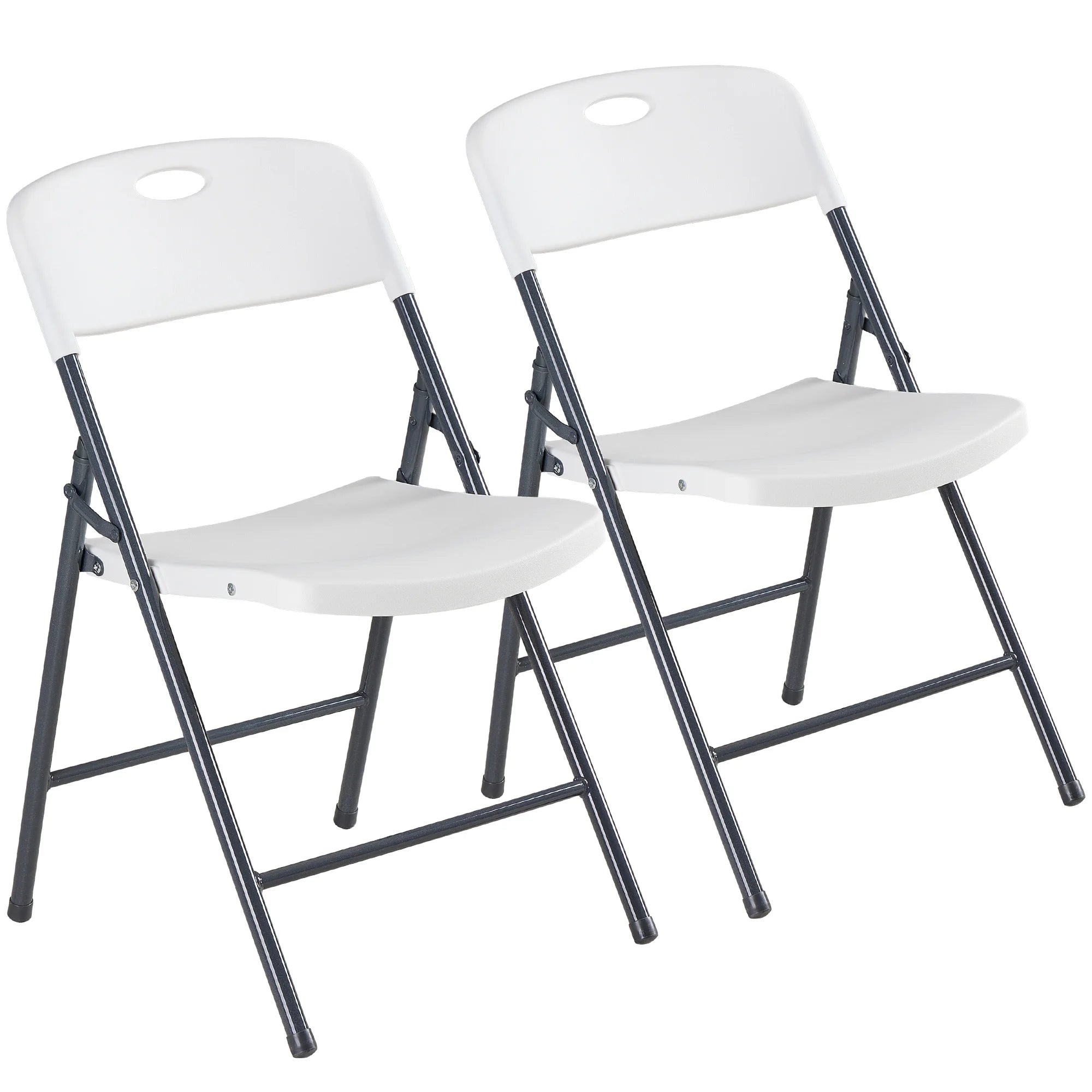 2/4/6 Pack Plastic Stackable Folding Chairs