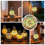 Turkish Mosaic Lamp, Rechargeable, Touch
