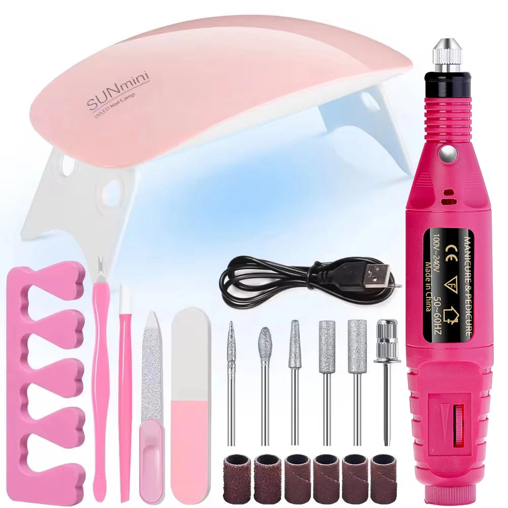 Professional Electric Nail Drill Polish Kit