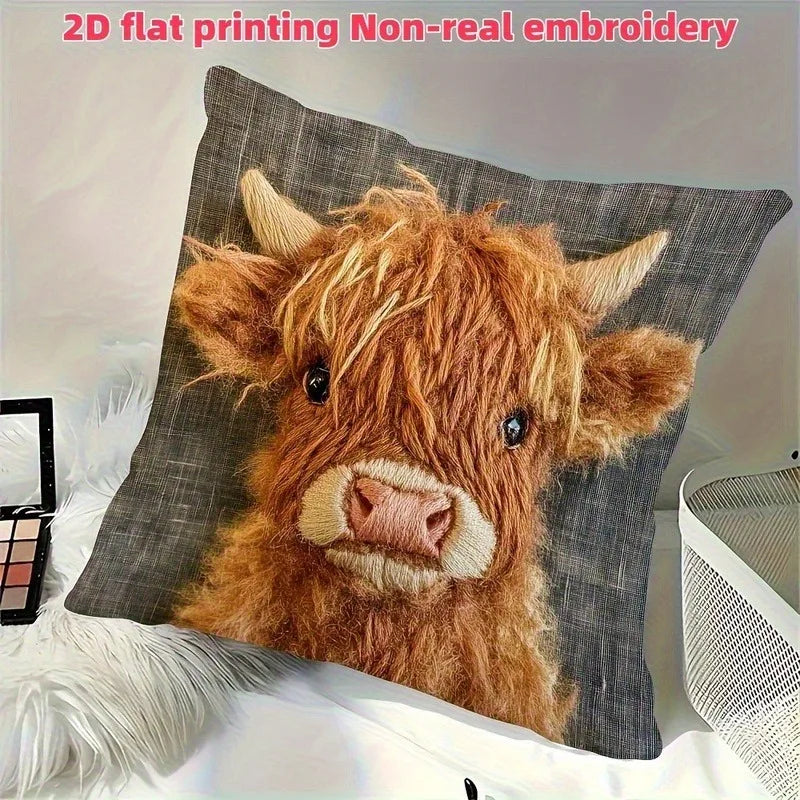 Cow Face Pillowcase