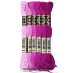 6pcs/lot Colorful Polyester Embroidery Thread