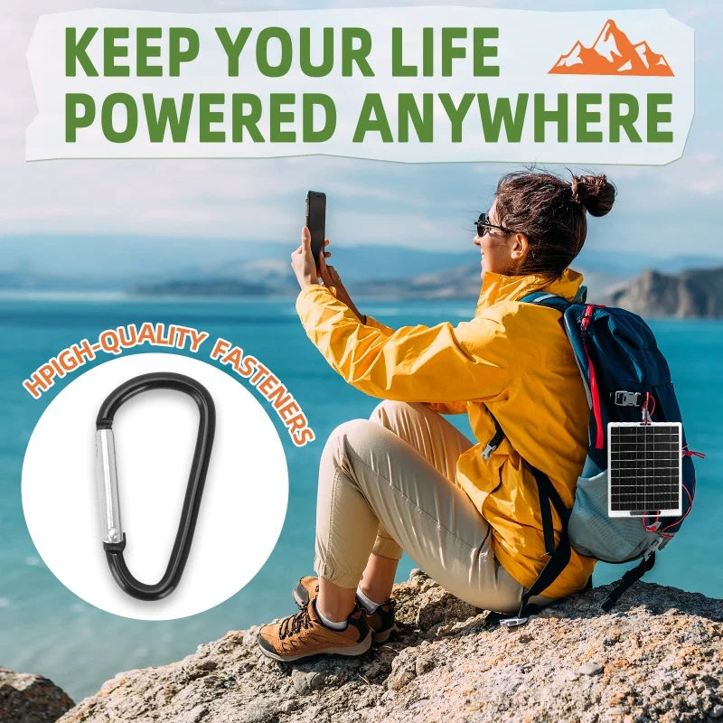 Solar Panel Waterproof Phone Charger
