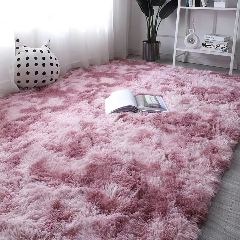 Tie-Dye Plush Carpet