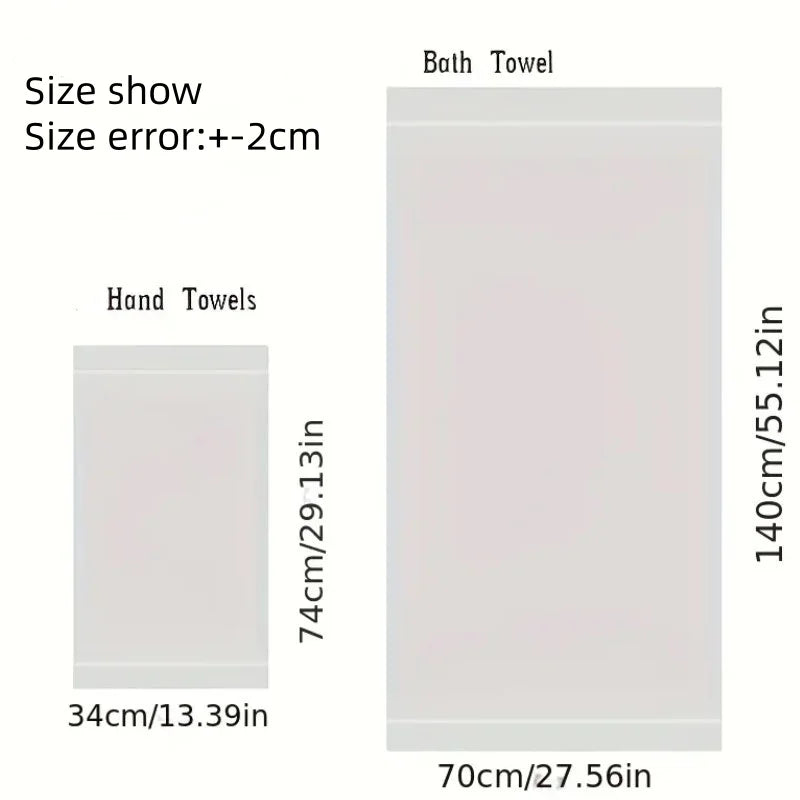 1/5/10pcs/ Towels Set/ 34x74cm/70x140cm