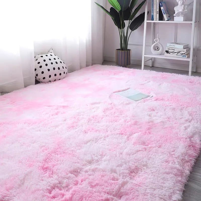 Tie-Dye Plush Carpet