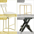 2Pcs Counter Height Bar Stools Set