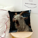 Screaming Goat Pillow Cover