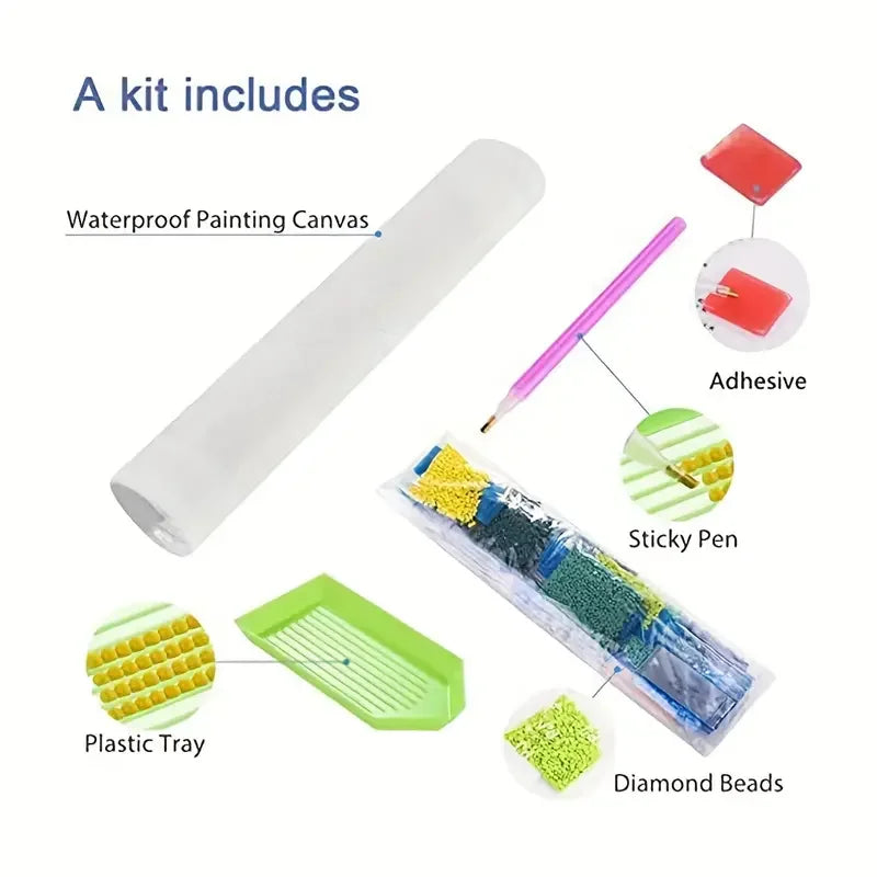 Highland Cow Diamond Painting Kit