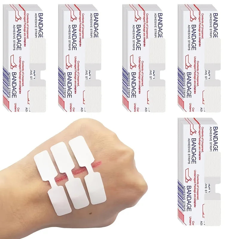 80 Butterfly-Shaped Wound Closure Strips