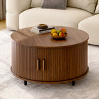 Round Coffee Table with Storage