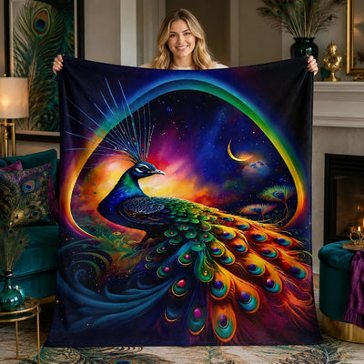 Feather Peacock Blanket
