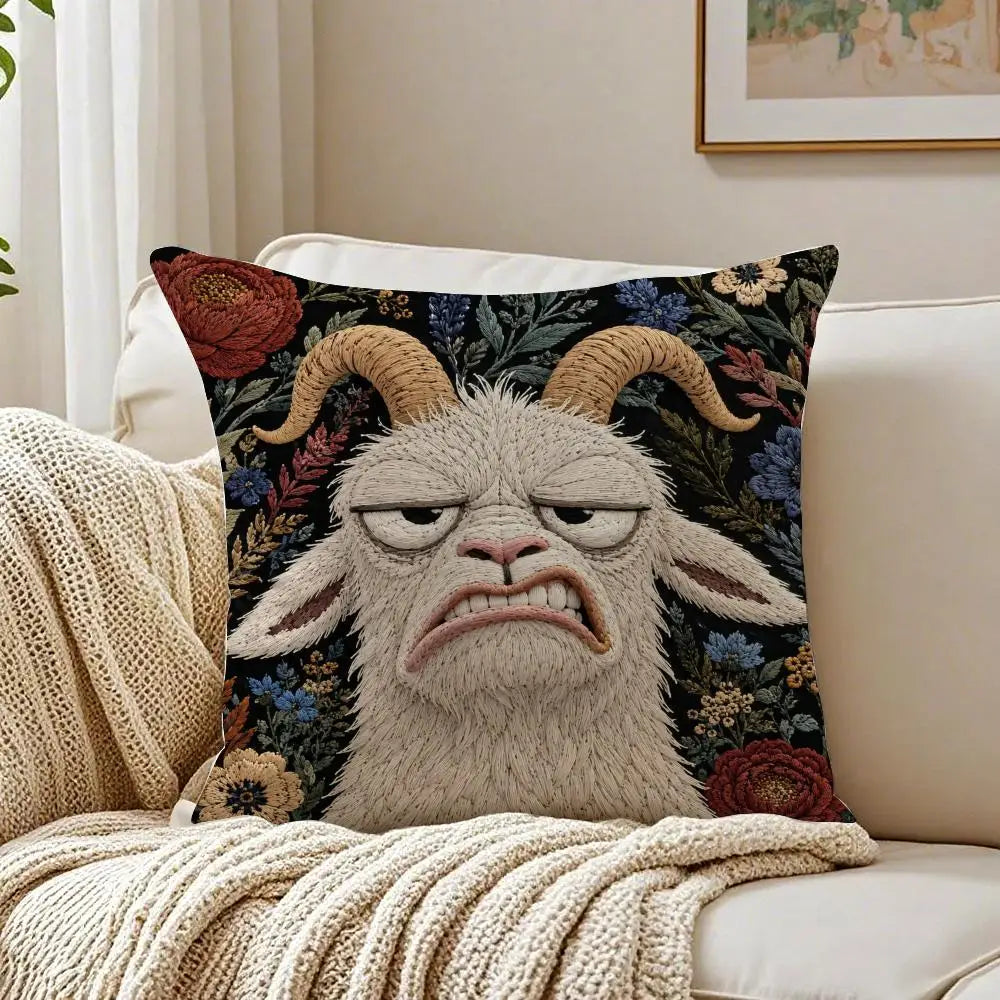 Screaming Goat Pillow Case